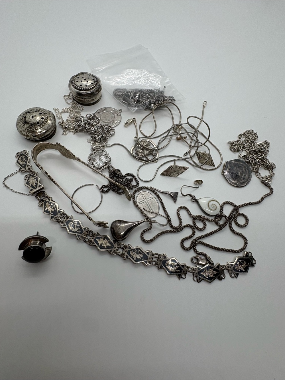 80+ grams sterling silver scrap BELOW MELT!